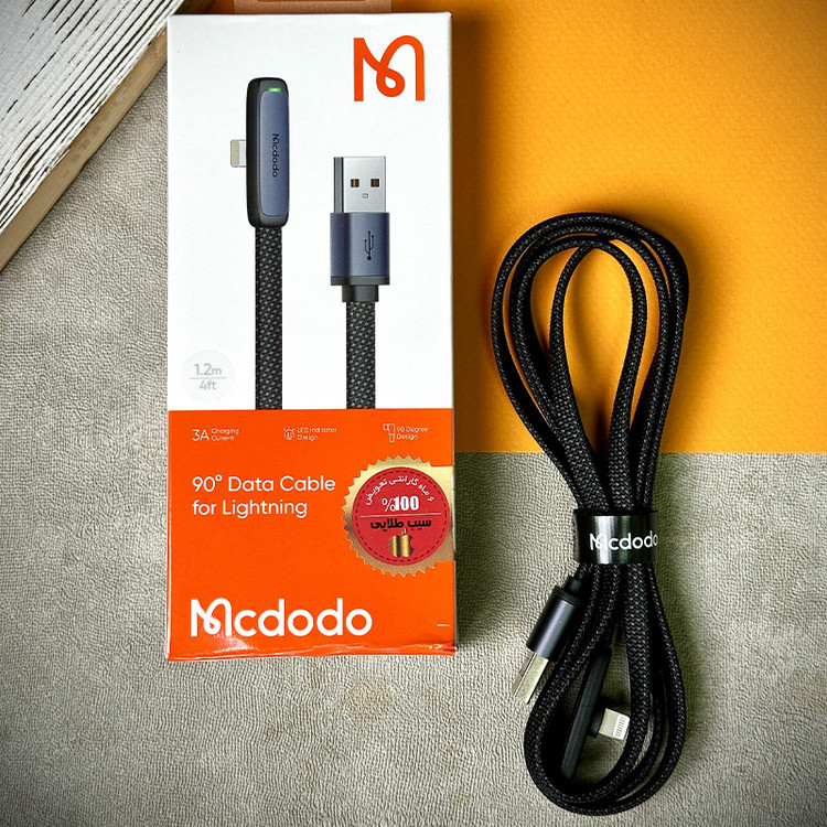 کابل USB به Lightnin 90 درجه مک دودو مدل CA-279