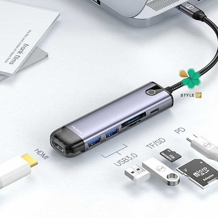 هاب 6 پورت USB-C مک دو دو ، مدل HU-7740