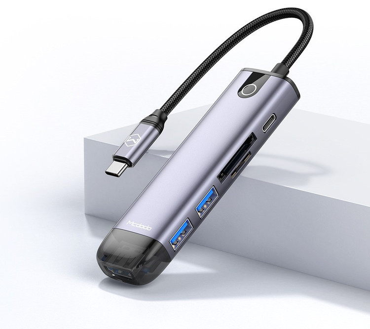 هاب 6 پورت USB-C مک دو دو ، مدل HU-7740